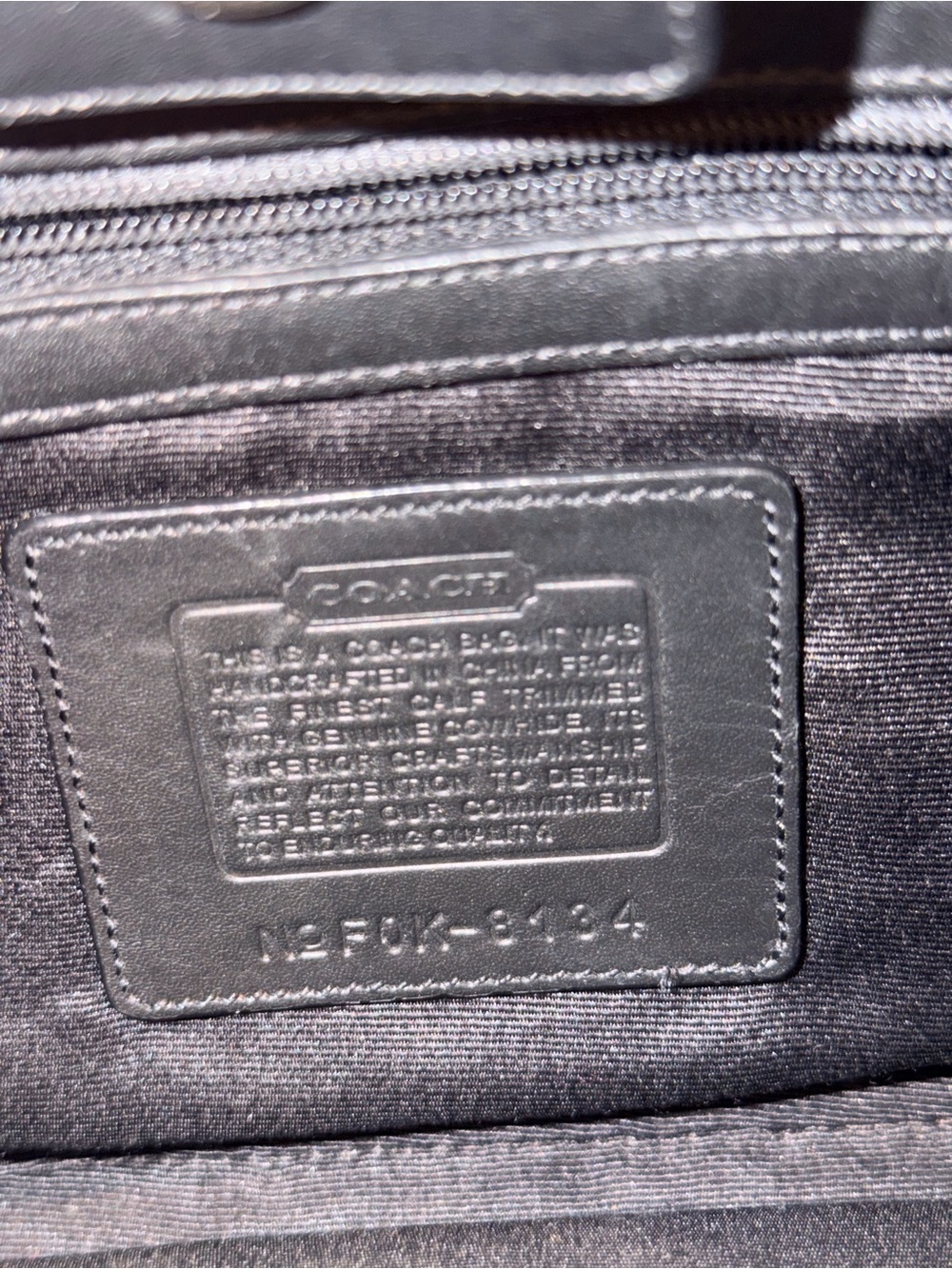 Coach Penelope 8134 Black Leather Shoulder Bag - Picture 5 of 15